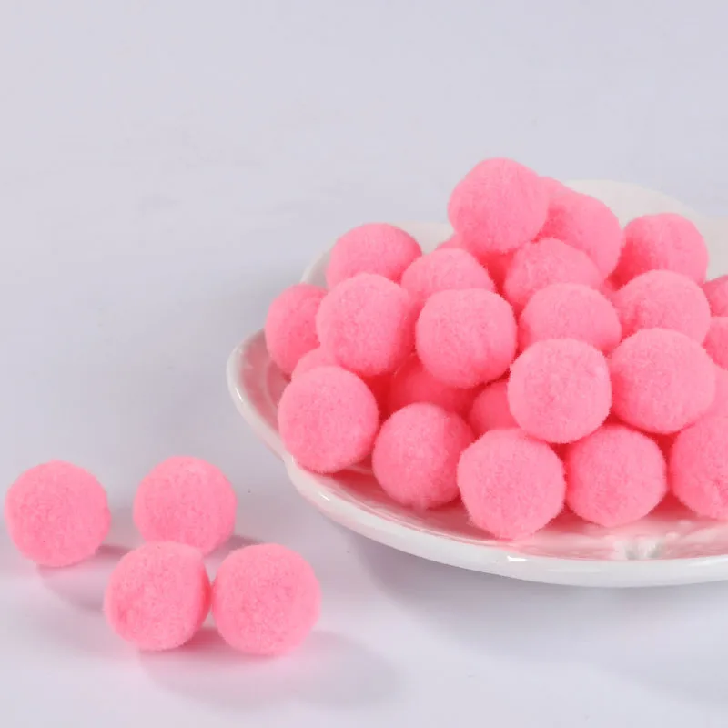 37 Dark Pink 20 г Pompones 10/15/20/25/30 мм помпон мех корабль DIY мягкий помпонами свадебные/украшения дома Швейные На ткань аксессуары - Цвет: 37 Dark Pink