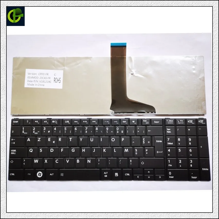 

French AZERTY Keyboard For Toshiba Satellite L70-A-14Z Pro L70-A-11T L70-A-13R 9Z.N7USU.B0F NSK-TVBSU 0F 0KN0-ZW3FR23 FR