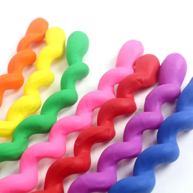 20 шт./лот разноцветные латексные воздушные шары с длинным переплетением