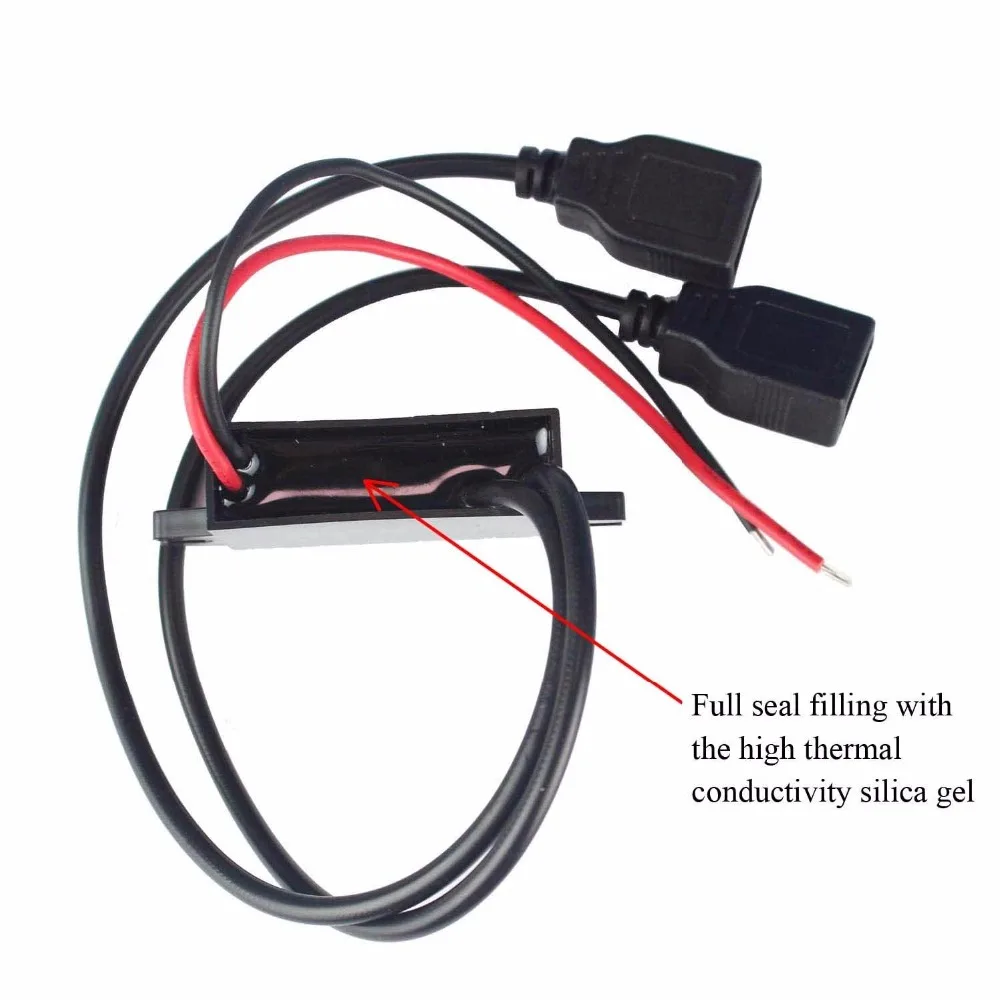 Car Dual USB Charger DC 12V To 5V 3A Power Adapter Supply For Boat Motorcycle converter | Автомобили и мотоциклы