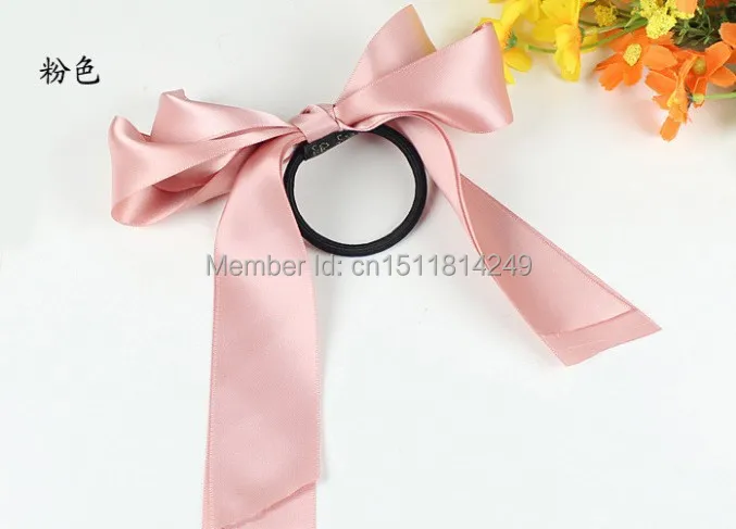 1 шт./лот Бесплатная доставка Новые аксессуары для волос лента бант эластичная