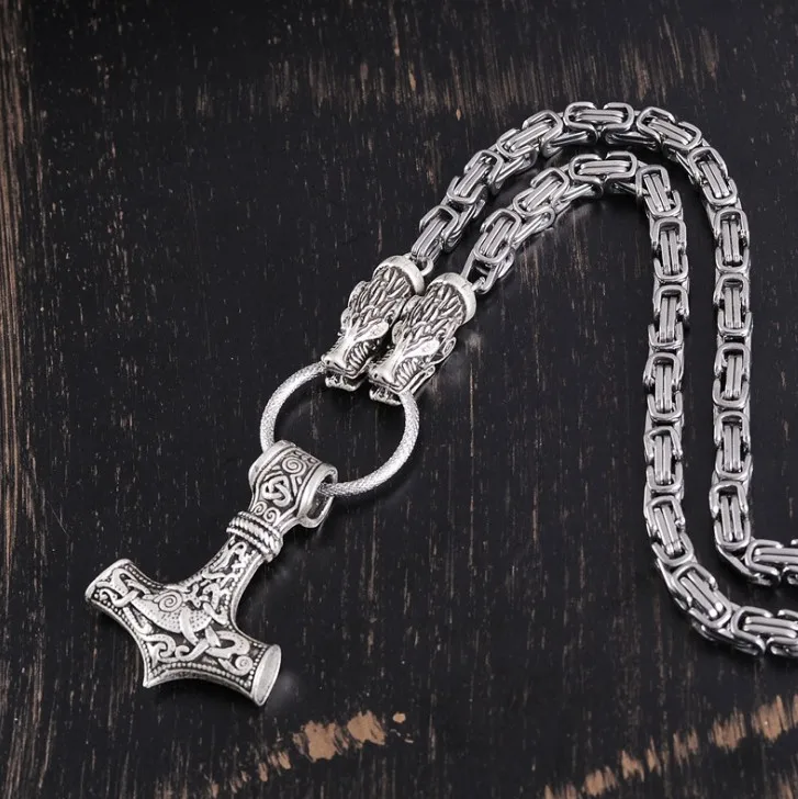 Винтажное Скандинавское мифическое викинговое тотемная Подвеска Ожерелье