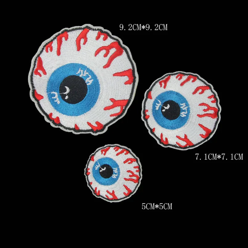 Компьютерная Вышивка Патчи Три Размеры Глазного Яблока Одежда Аксессуар Полосы
