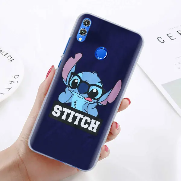 10 Милый чехол для телефона Lilo Stitch для huawei Honor 8X 8A Pro 8C 8S 9 10 Lite 20i Honor Play Y7 Y9 чехол - Цвет: 10