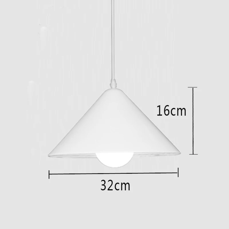 B white 32cm Простой Ресторан подвесные светильники современный кофе магазин бар AC110V/220 V E27 для декора подвесные лампы - Цвет корпуса: B white 32cm