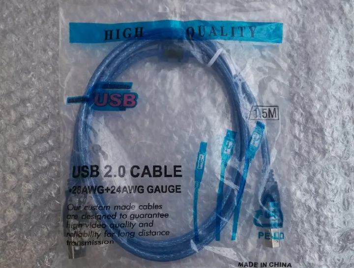 10 шт./лот 1 м 5 3 высокоскоростной Удлинитель USB 2 0 кабель для принтера A на B