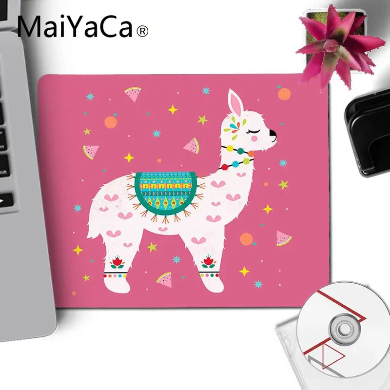 Игровой коврик для мыши MaiYaCa Lama Llama Alpacas с животными маленький Настольный
