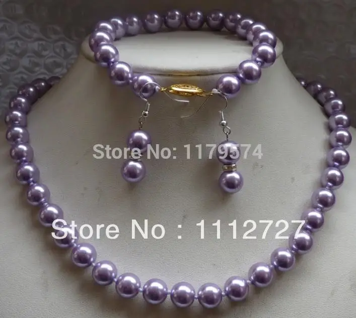 Набор круглых и блестящих ожерелий браслетов ED1043 10 мм|earring designs for women|earring showcaseearrings