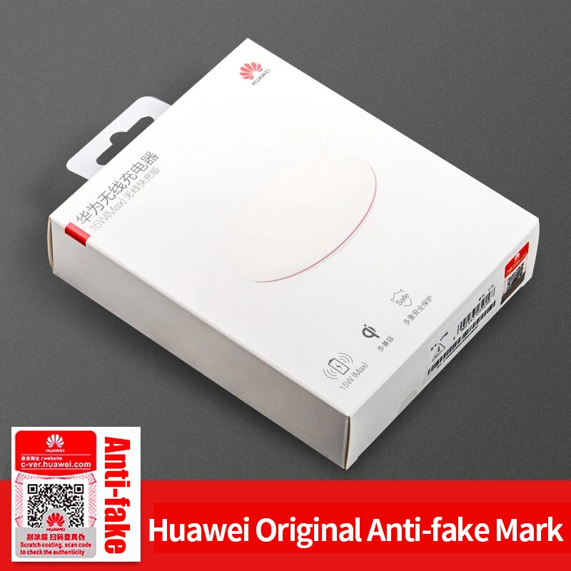 Оригинальное Беспроводное зарядное устройство Huawei 15 Вт быстрая зарядка для