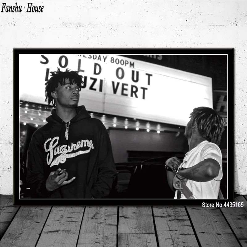 020 Плакат Lil uzi VERT, рэпер певец, звезды, плакаты и принты, Картина на холсте, Настенная картина для гостиной, украшения дома - Цвет: 020