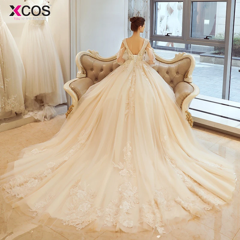 Пикантные Свадебные платья 2018 Vestidos de novia V шеи часовня Поезд с открытой спиной