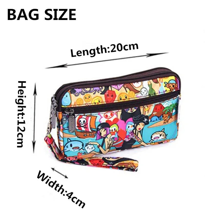 Женская сумка каваи для монет телефона смены на молнии кошелек с рисунком футляр