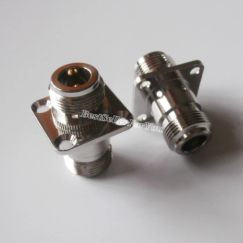 1 шт. N гнездовой к разъем Фланец Панель Крепление RF F/F адаптер|adapter connector|l connectoradapter