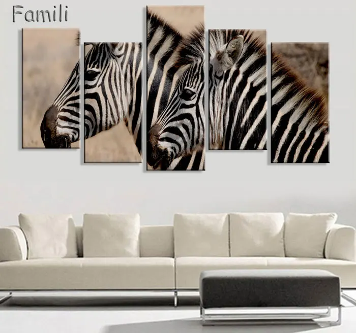 Зебра олень Простой холст картина стены Искусство фотообои и принты картины для