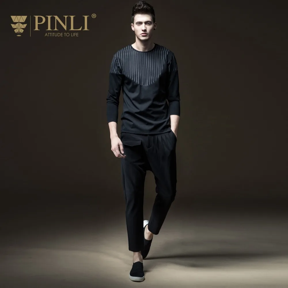 Free Shipping New male men's man Slim casual 2017 autumn slim trousers black personality Harlan Handsome Korean pants B173317165 | Мужская