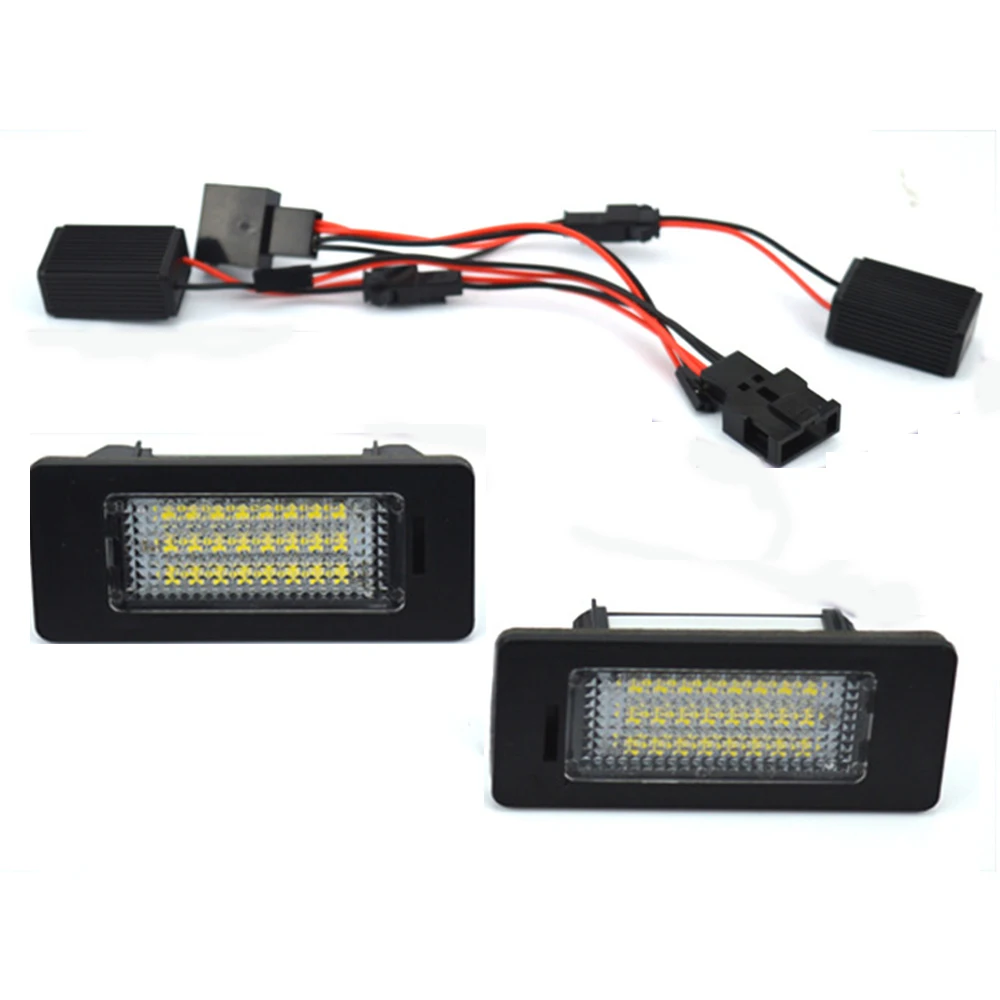 2 шт. 18LED яркая белая табличка с регистрационным номером свет лампы Комплект