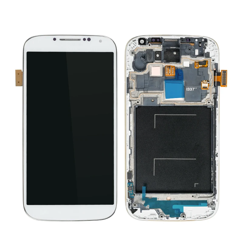 ЖК дисплей i545 I9500 i9505 для SAMSUNG Galaxy S4 с сенсорным экраном и дигитайзером рамкой