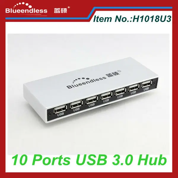 Высокоскоростной usb концентратор 3 0 с европейской вилкой 10 портов портативный
