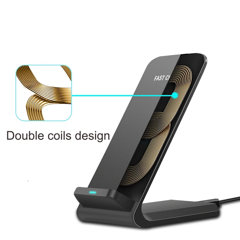 Qi Wireless Charger For iPhone X XS Max XR 8 for Samsung S9 S8 Note 9 Fast Wirless Charging Pad Docking Dock Station | Мобильные