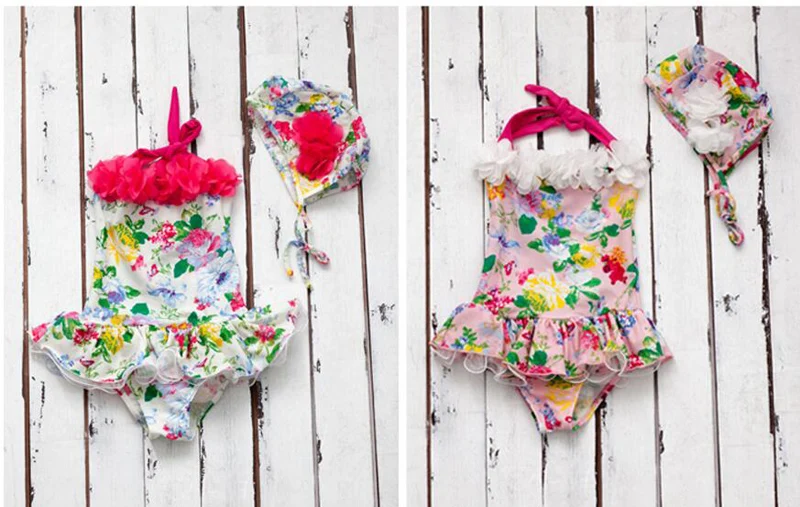 Детский купальник для девочек бикини купальный костюм 2017 2 шт./компл. детское