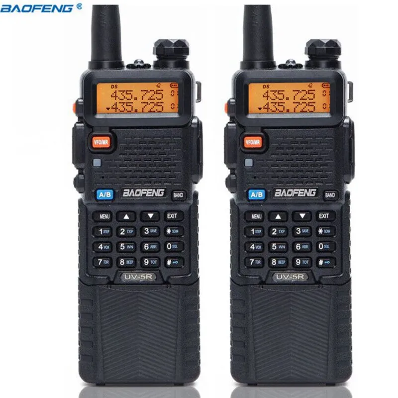 black BaoFeng UV-5R 5 Вт с 3800 мАч длинной литий-ионной батареей двухстороннее cb ham радио двухдиапазонный VHF UHF UV5R трансивер рация - Цвет: black