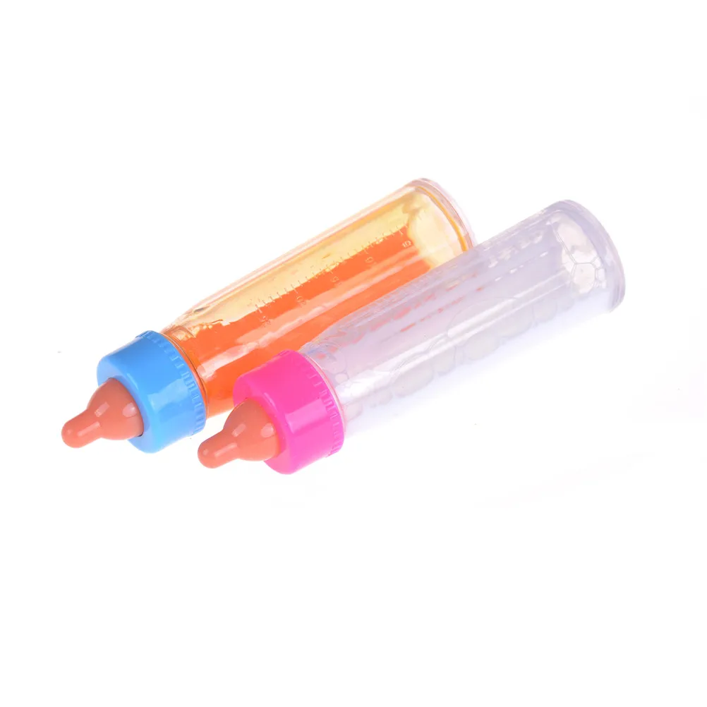 2 цвета бутылки вверх дном и теперь меньше молока Волшебные куклы аксессуары