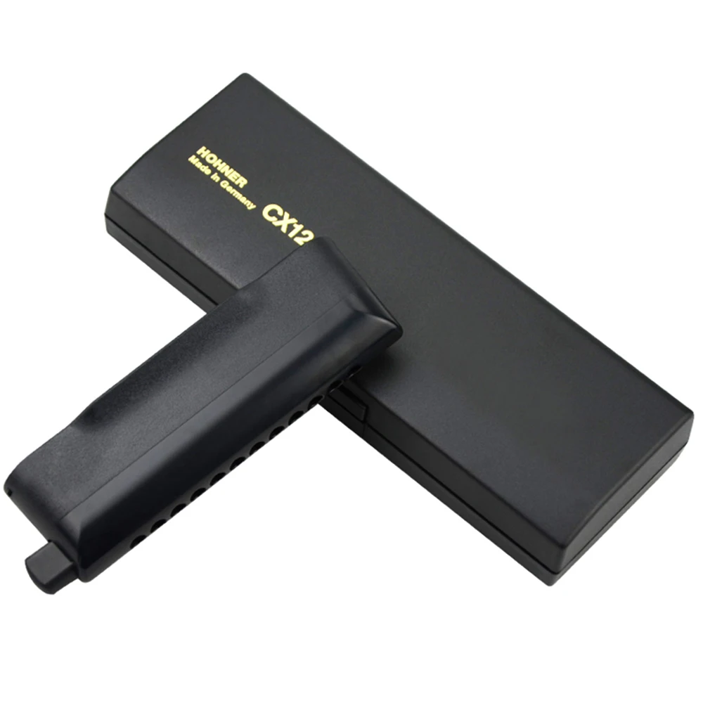 Hohner Chromatic CX12 губная гармоника 12 отверстий 48 тон рот орган Instrumento хроматический ключ C блюз Арфа Музыкальные инструменты черный