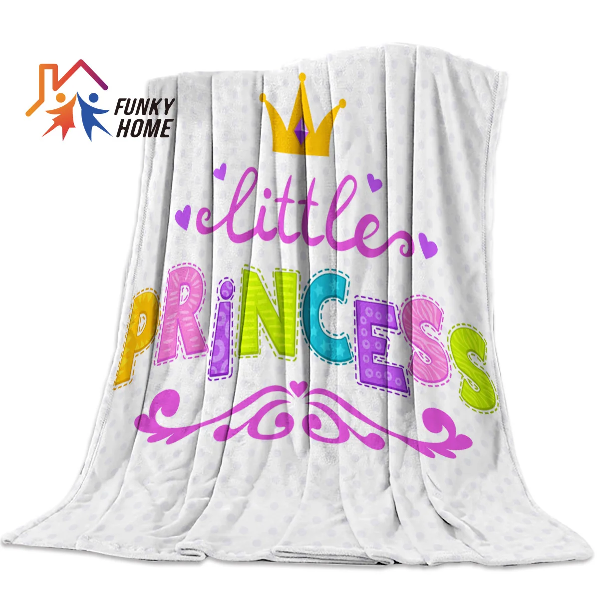 Funkyhome индивидуальные бросить Одеяло принцессы с персонажами мультфильмов и