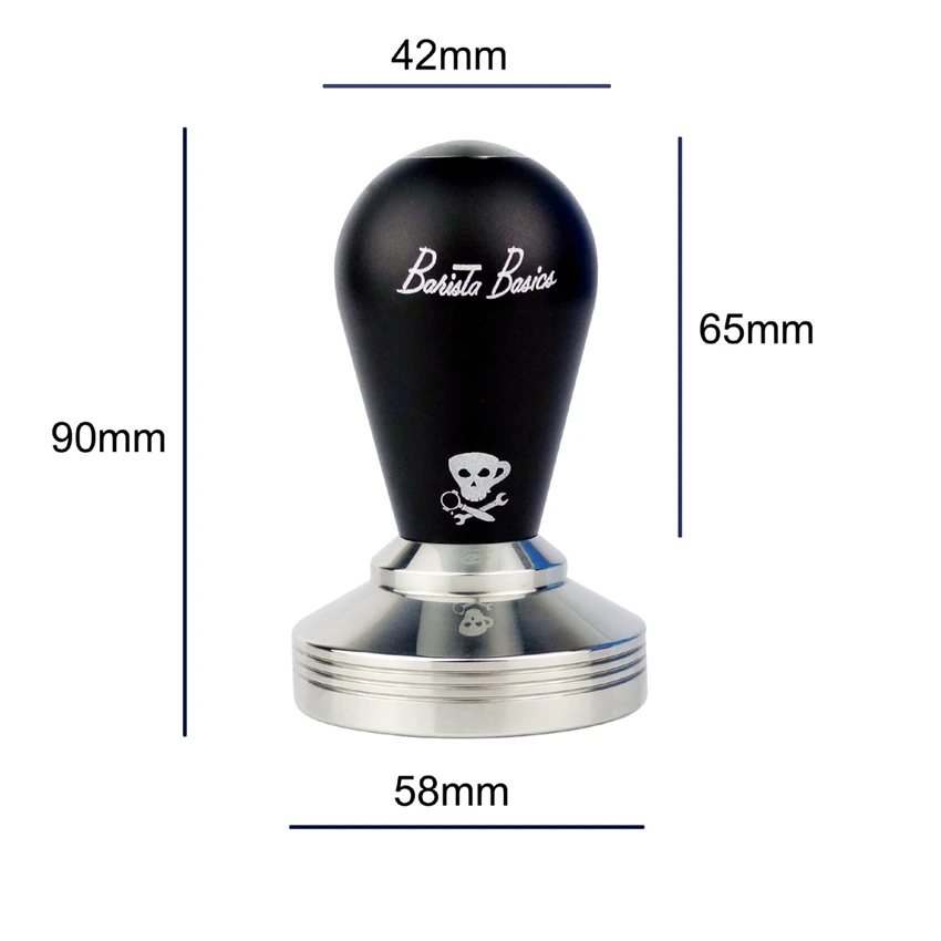 58 мм дьявол кофе тампер из нержавеющей стали космическая алюминиевая кофемолка