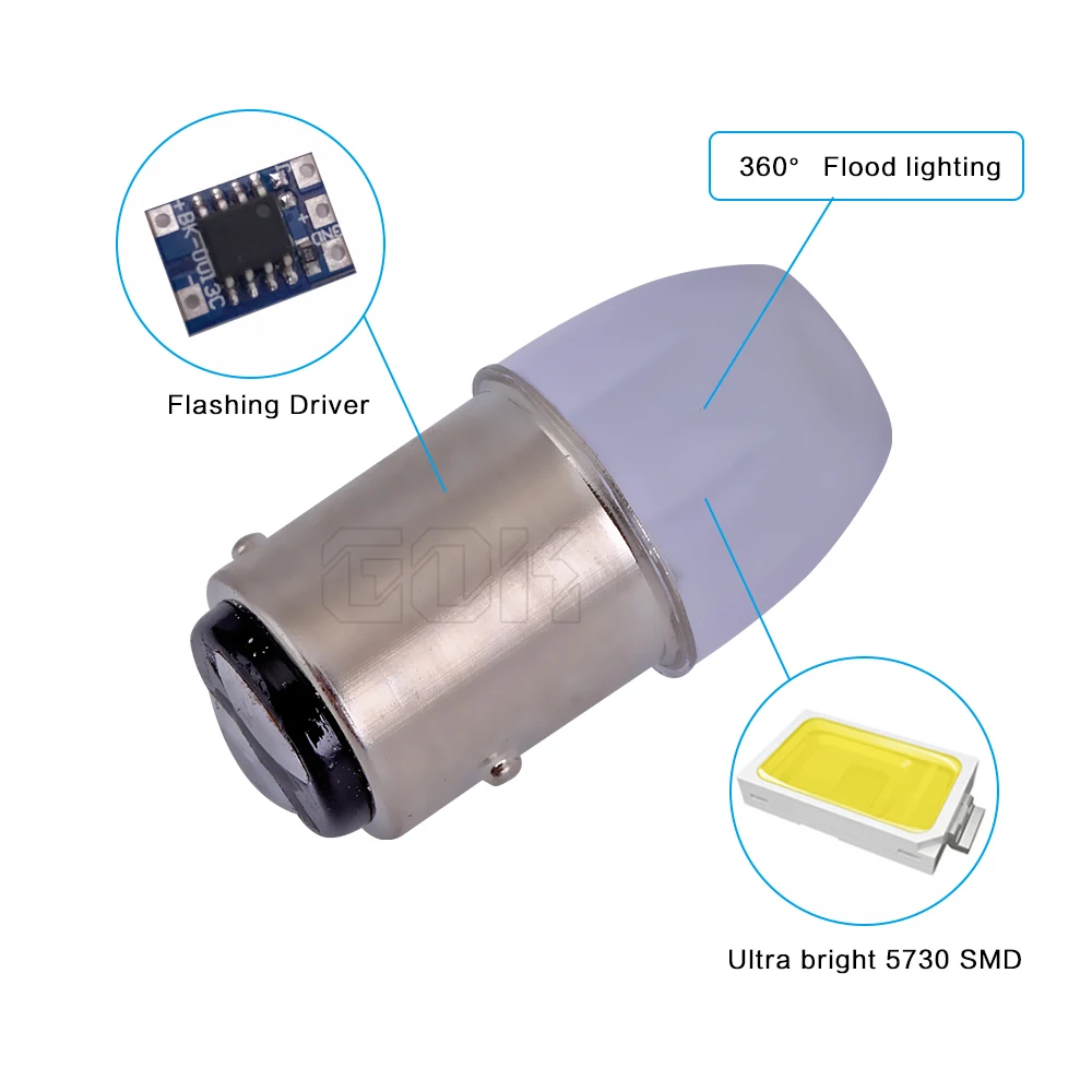 2 шт. Автомобильные светодиодные ламсветильник 1157 BAY15D P21/5 Вт led 5730|Сигнальная