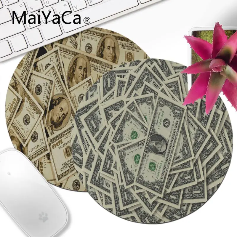 MaiYaCa нескользящий ПК Ретро долларовые счета уникальный настольный коврик