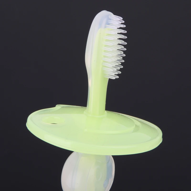 1 шт. Детская Мягкая Силиконовая зубная щетка|toothbrush hygiene|care cushiontoothbrush cleaner |