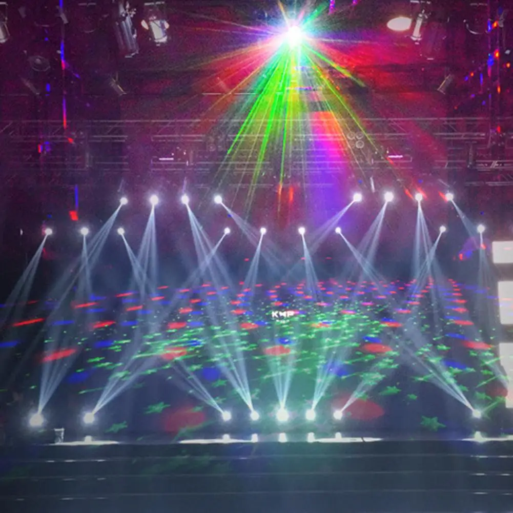 18 Вт Led дискотека свет сцены DJ лампа диско шар Звук Активированный лазерный