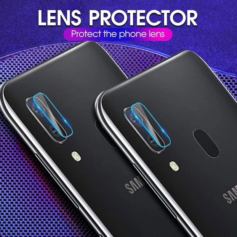 Задняя камера из закаленного стекла для Samsung Galaxy A40 A7 750 2018 A50 A70 A20 A30 ультратонкая