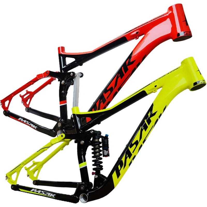 Pasak полная подвеска алюминиевая рама сплав MTB Горный DH AM велосипедная рамка