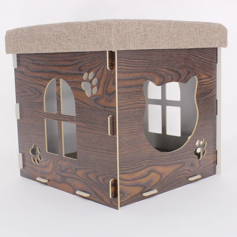 2018 Four Seasons Universal Rattan Pet Woven Wicker Outdoor Cat House Teddy Dog kennels Removable | Дом и сад