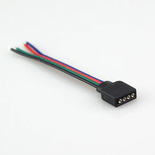 50 шт. RGB 4 контактный гнездовой разъем 10 мм без кабеля для пайки печатная плата