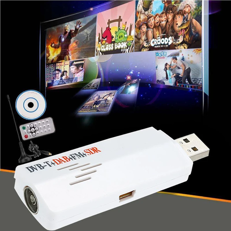 Цифровой ТВ ресивер DOITOP HD DVB T для компьютера планшета Windows 7 Mini USB 2 0 тюнер SDR DAB FM