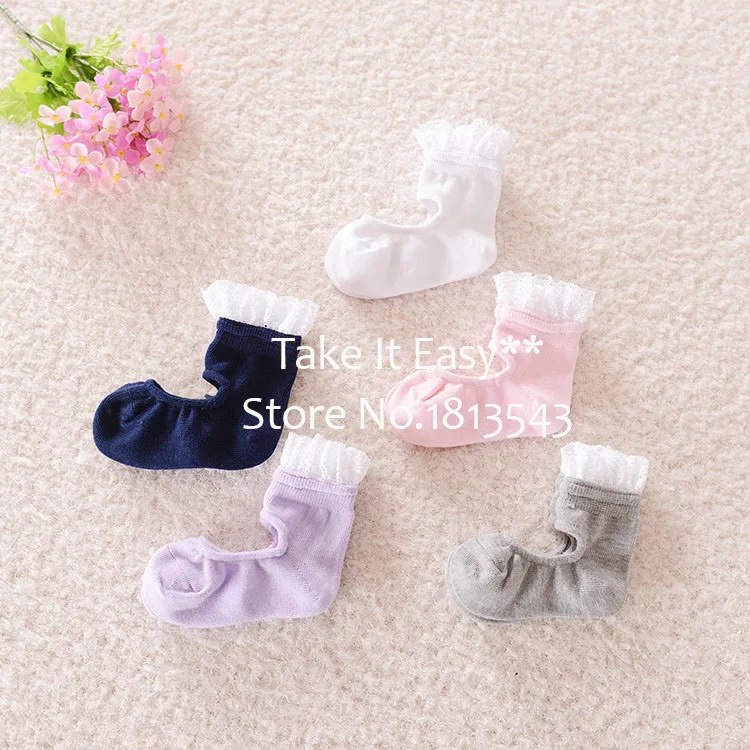 Одна пара девушки baby дети оборками кружева хлопчатобумажные носки раффлед мягкой отделкой лодыжки ножной браслет симпатичные малышей прекрасный обувь кружева балета носки
