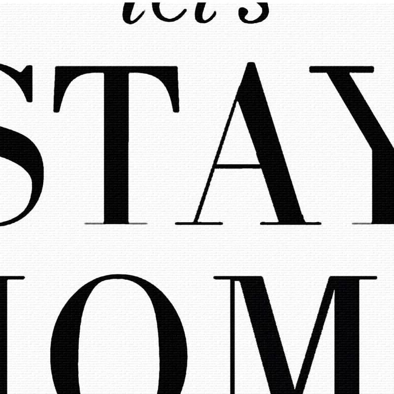 Nordic Minimalist Typography Stay Home Quotes Art Print Painting Poster Wall Pictures For Decoration Hogar decor | Дом и сад