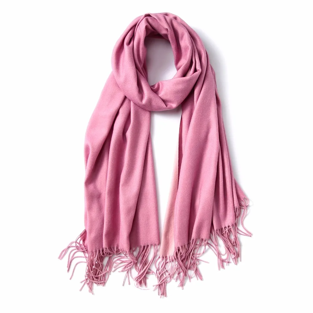 Autumn and winter New Scarf Female European American Style Double Faced Pure Color for Cashmere Gift Wild Shawl | Аксессуары для