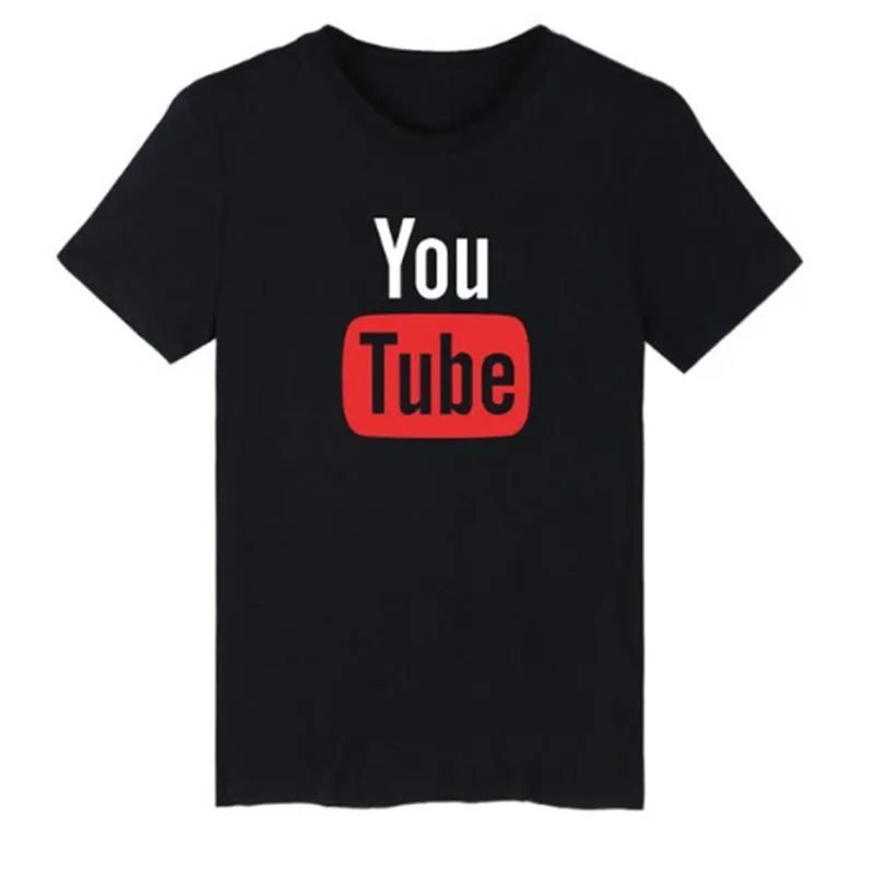 Женская летняя футболка с принтом логотипа Youtube, футболка Youtuber Fangirl, футболки, топы, подарки, Прямая поставка - Цвет: 004