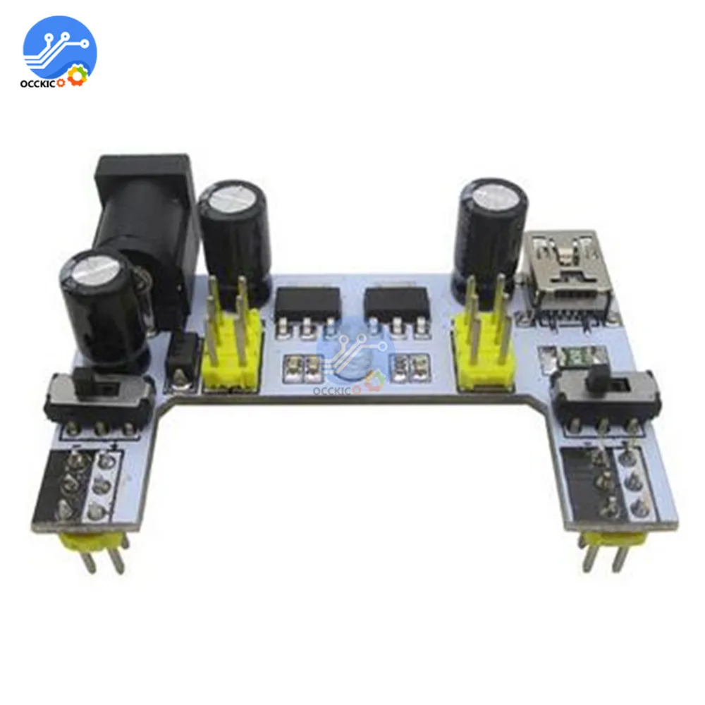 MB102 макетная плата модуль питания микро usb интерфейс для Arduino DC 7 12V 2 канала платы| |