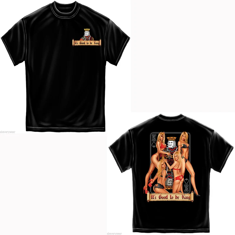 Футболка GOOD TO BE KING POKER азартные игры сексуальное казино США S M L XL XXL XXXL хлопковые