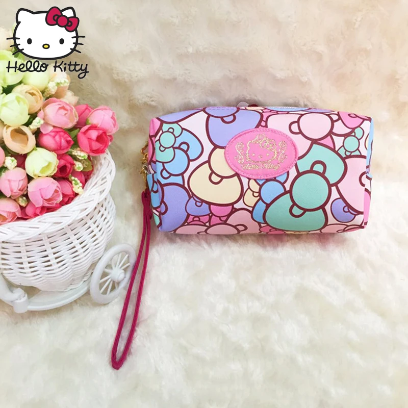 Hello Kitty милый мультяшный кошелек hellokitty косметическая сумка для путешествий