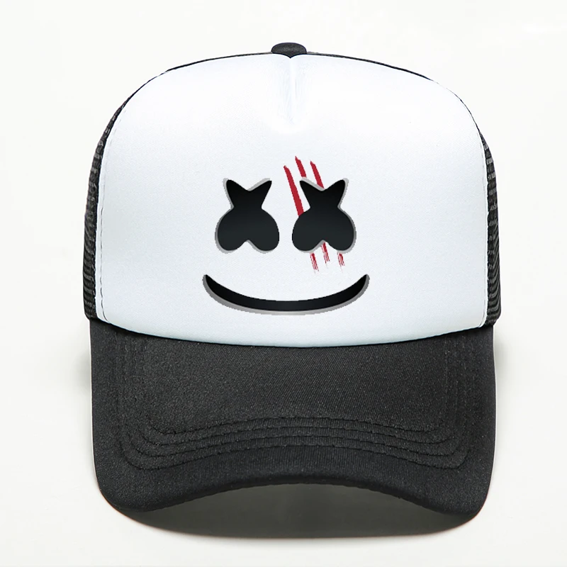 Новая мода Marshmello ножа лица бейсбольные кепки в стиле панк хип хоп для женщин и