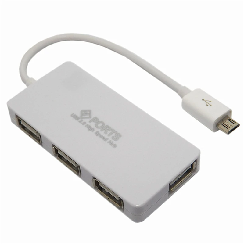Кабель адаптер 4 в 1 Micro USB OTG для смартфонов Samsung планшетов ноутбуков ПК с функцией