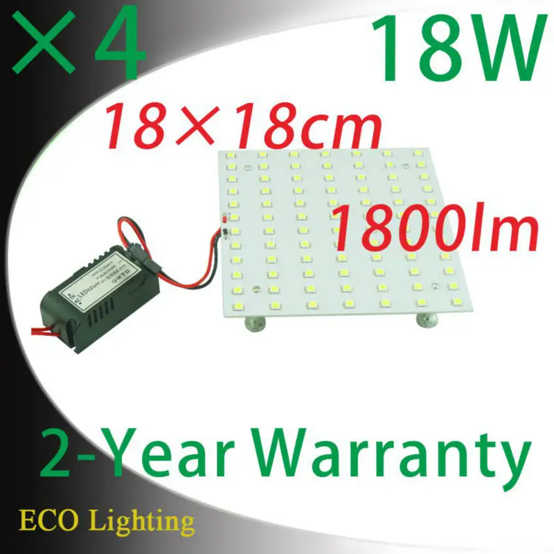 

Wholesale 4PCS 18cm Square 2D LED Lamps Retrofit Led Ceiling Lights Panel Magnetic Aluminum PCB Lights 2D LED Replacement Bulb
