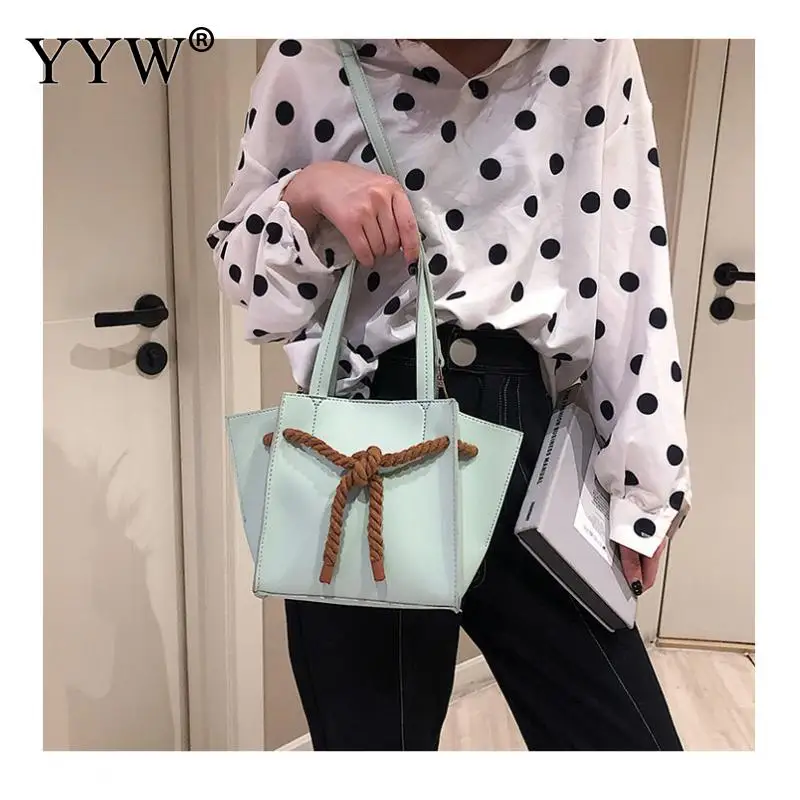 Женская сумка на плечо с кулиской желтая через мягкой ручкой 2019|Сумки ручками| |