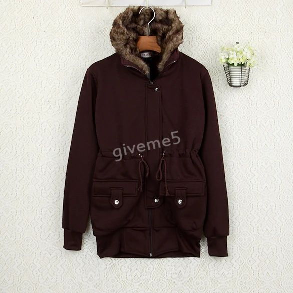2015 Winter New Korean women loose hooded cashmere cardigan women's long-sleeved sweater zipper jacket |